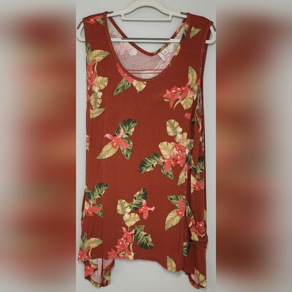 C Est.1946 Symmetrical Tropical Tank Top XL - Picture 1 of 7